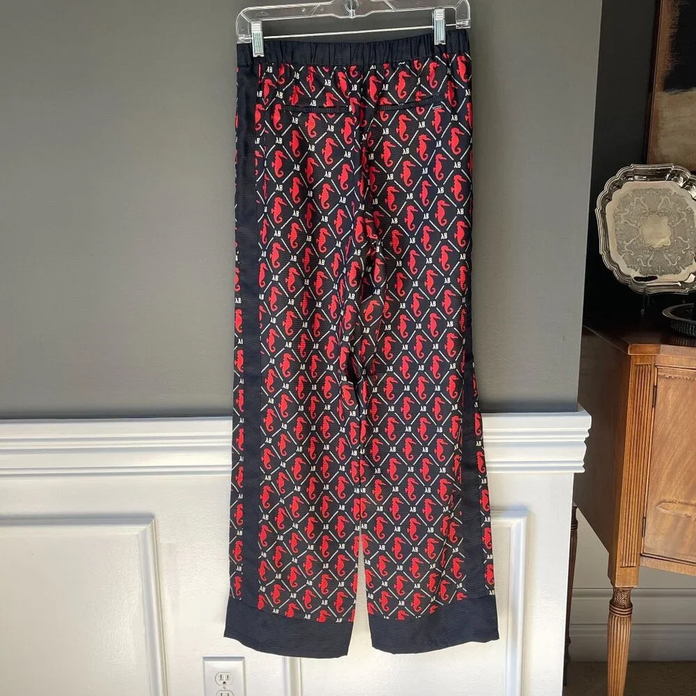 Scotch & Soda Amsterdams Blauw Matchy Seahorse Blazer & Pajama Style Pants Small - Picture 10 of 13